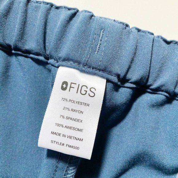 Figs Men's Blue Drawstring Pants - Picture 8 of 10